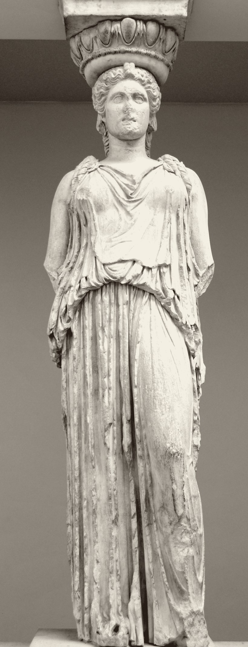 Marble Caryatid from the Erechtheion in Athens